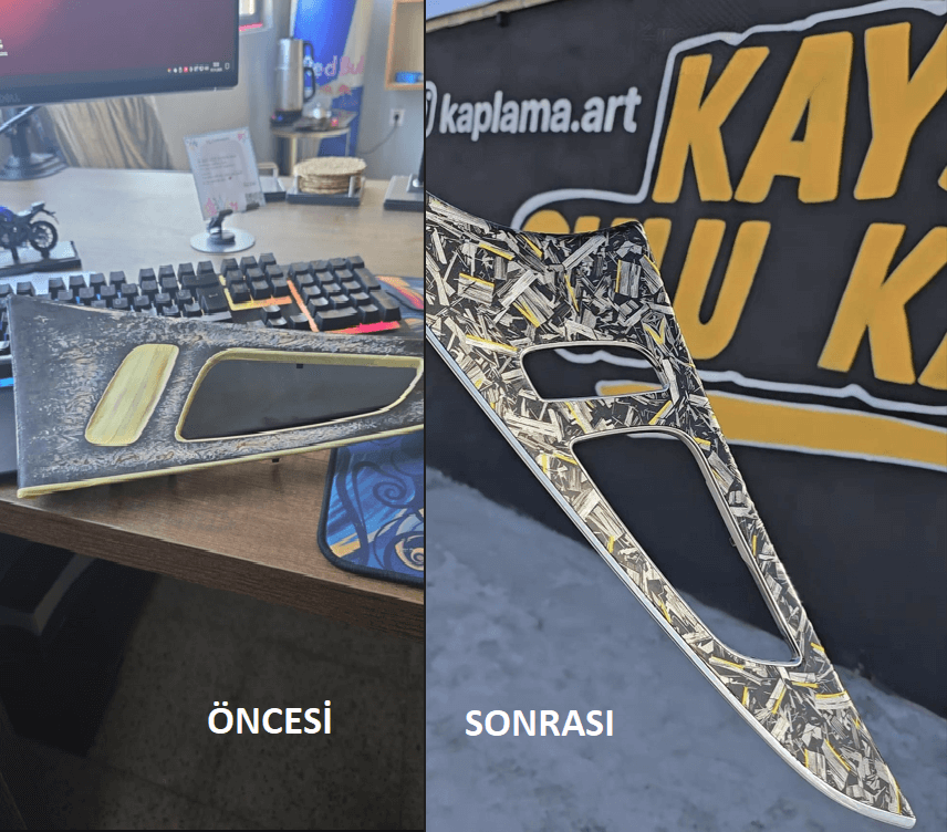 Audi A6 Quattro İç Trim Forged Karbon Çalışmamız 